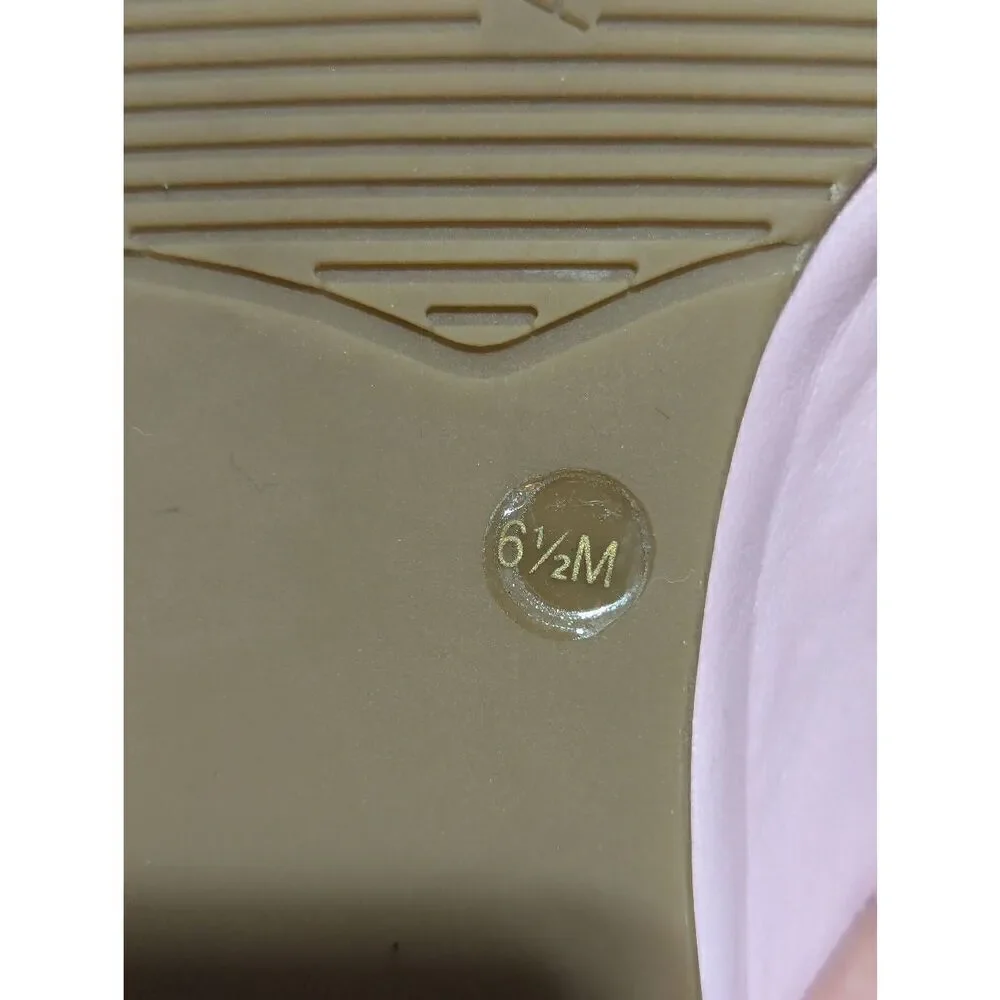 Antonio Melani Women's Pink Solid Soft Leather Loafers Flat Shoe Size 6.5